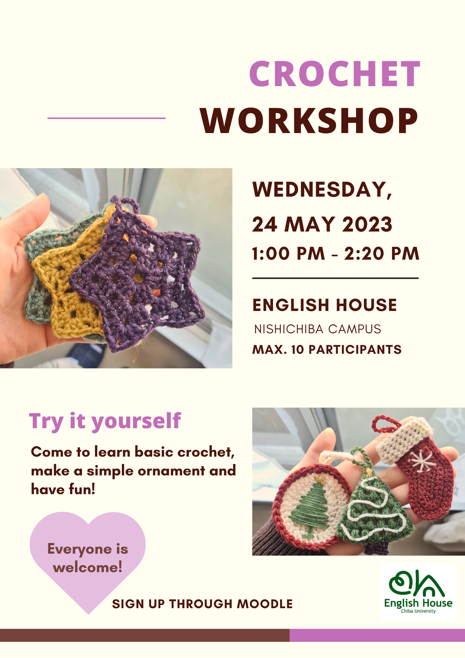 Crochet Workshop 24 May