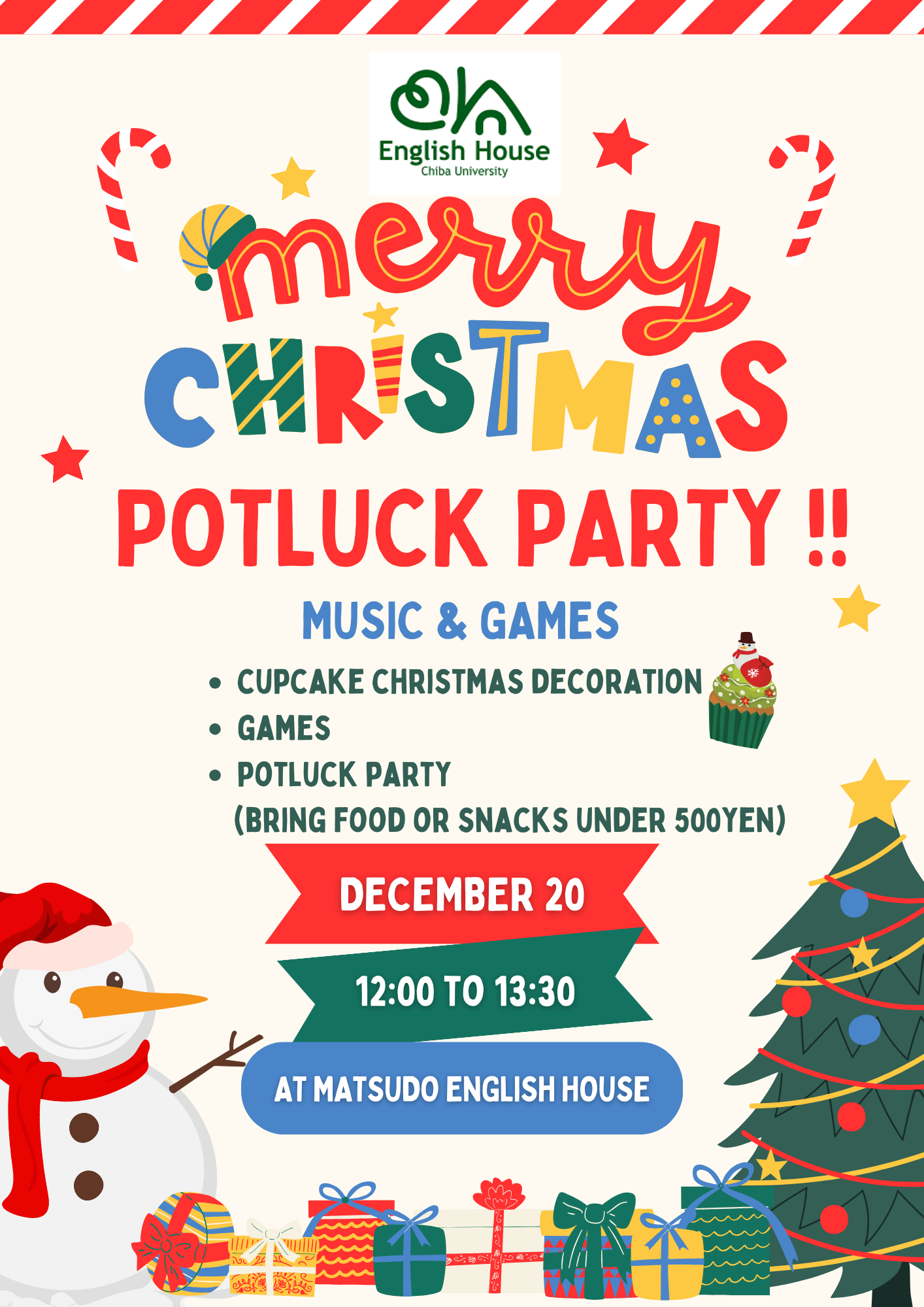 Red Blue Green Illustrated Christmas Kids Fair Poster.png