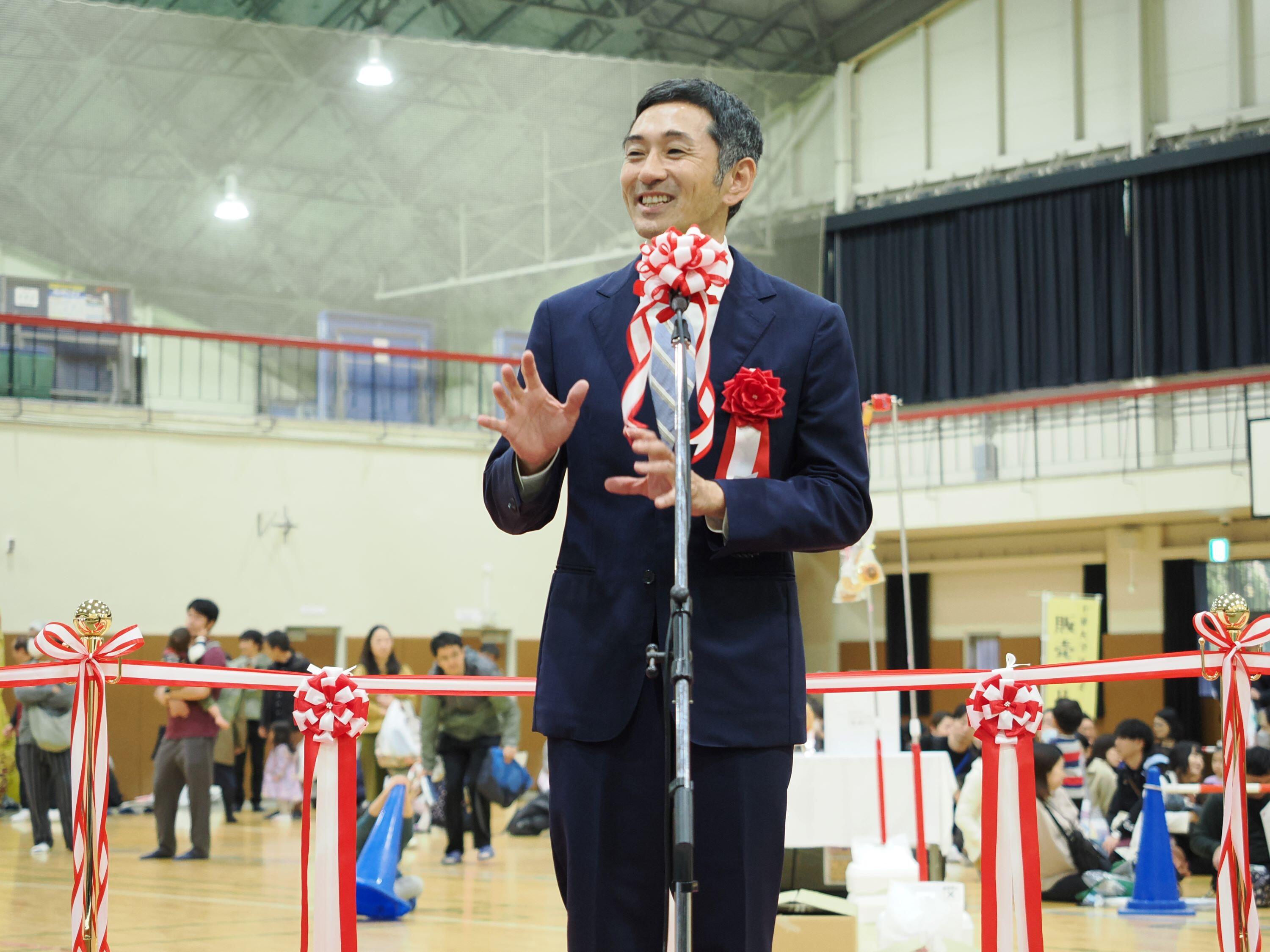為末氏によるご挨拶の様子