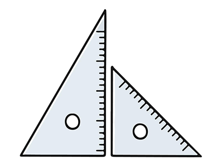 Régua triangular