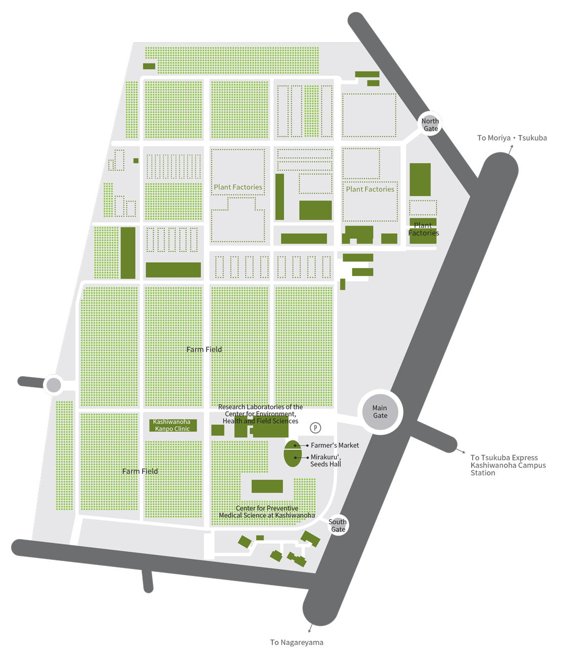 柏の葉キャンパス周辺地図