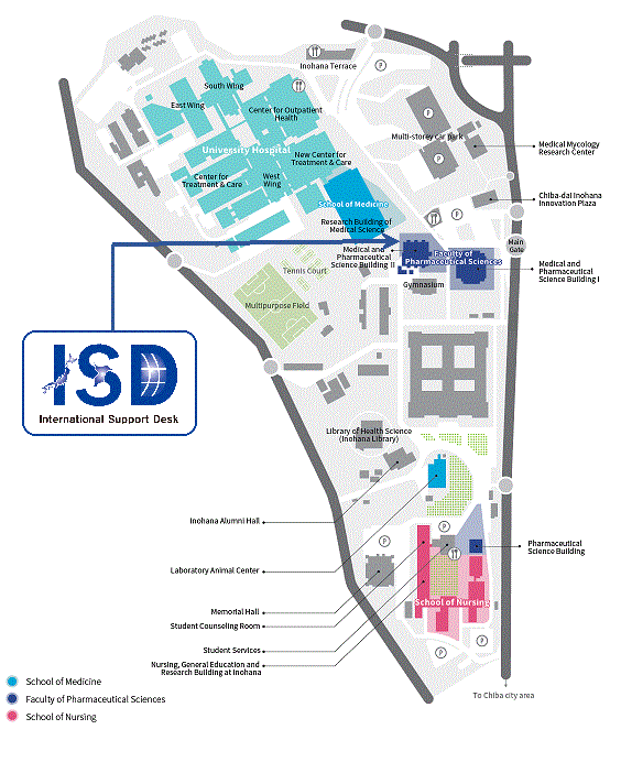 Inohana Campus Map