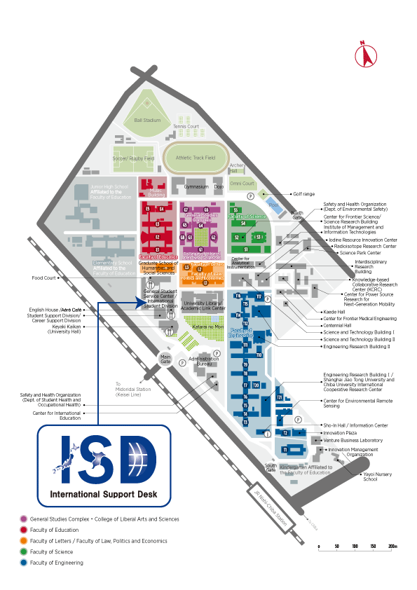 Nishi-Chiba Campus Map