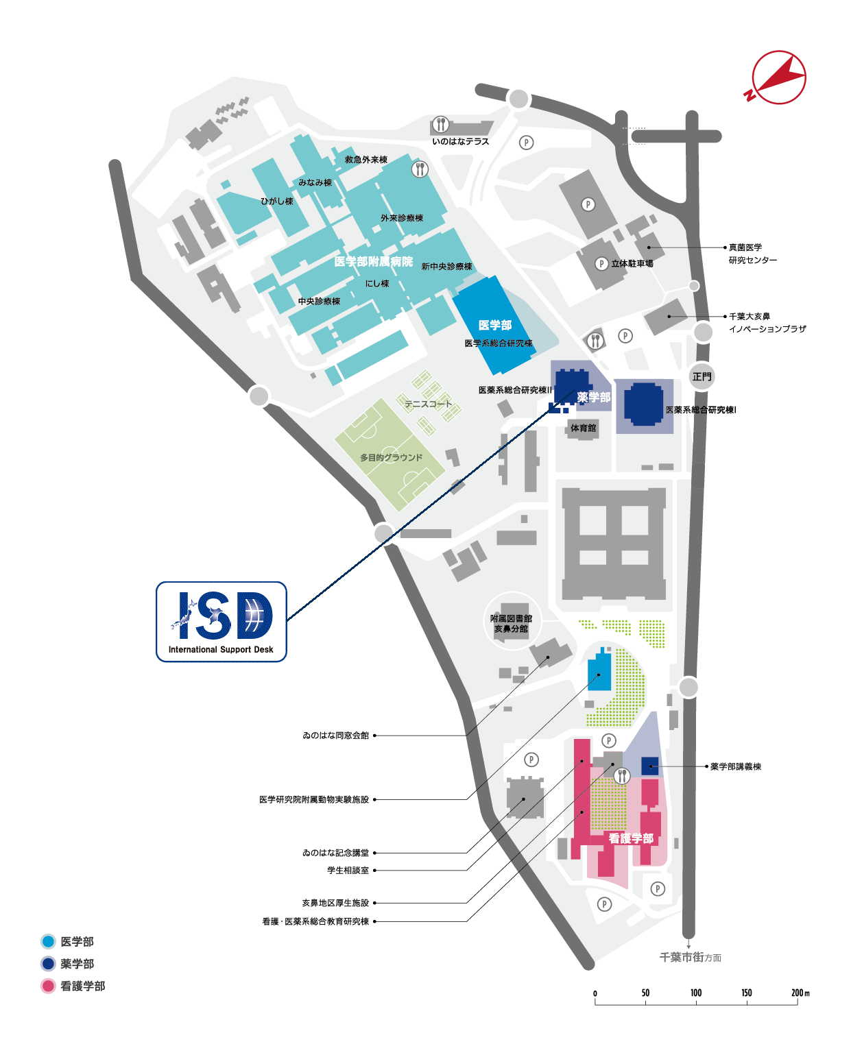 ISD亥鼻キャンパス地図