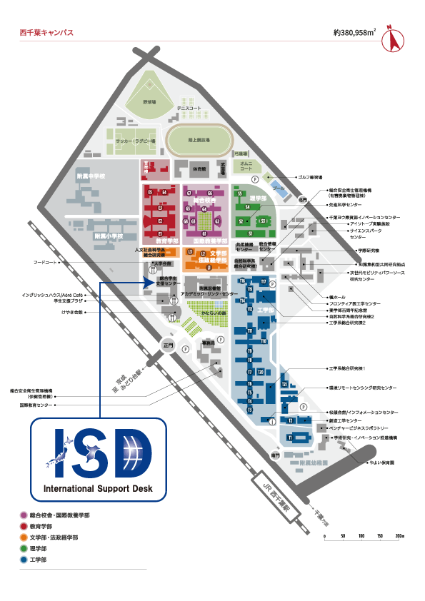 ISD西千葉キャンパス地図